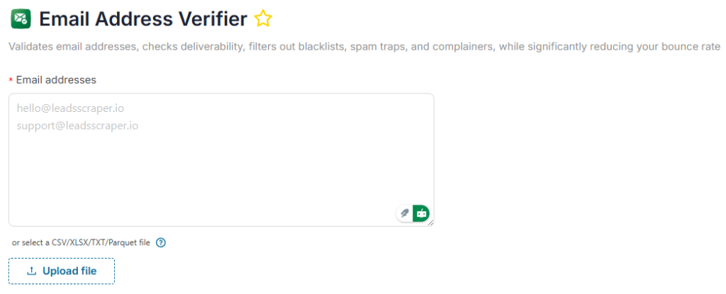 Email Address Verifier overview