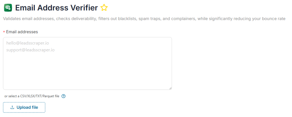 Email Address Verifier overview