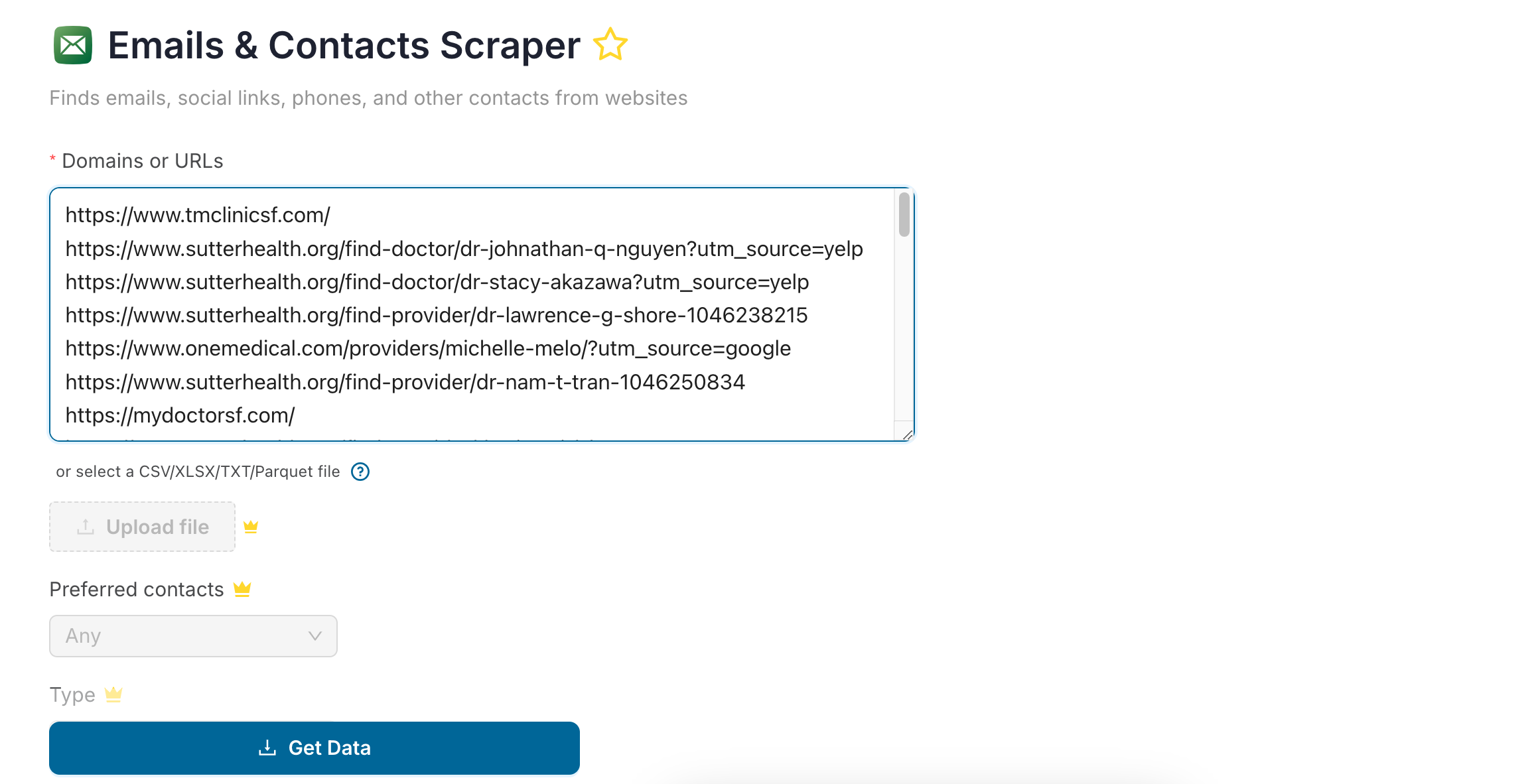 LeadsScraper_Emails_Contacts_Scraper_Before