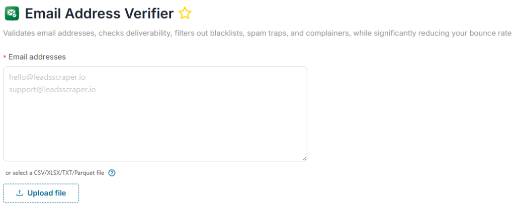 Email Address Verifier overview
