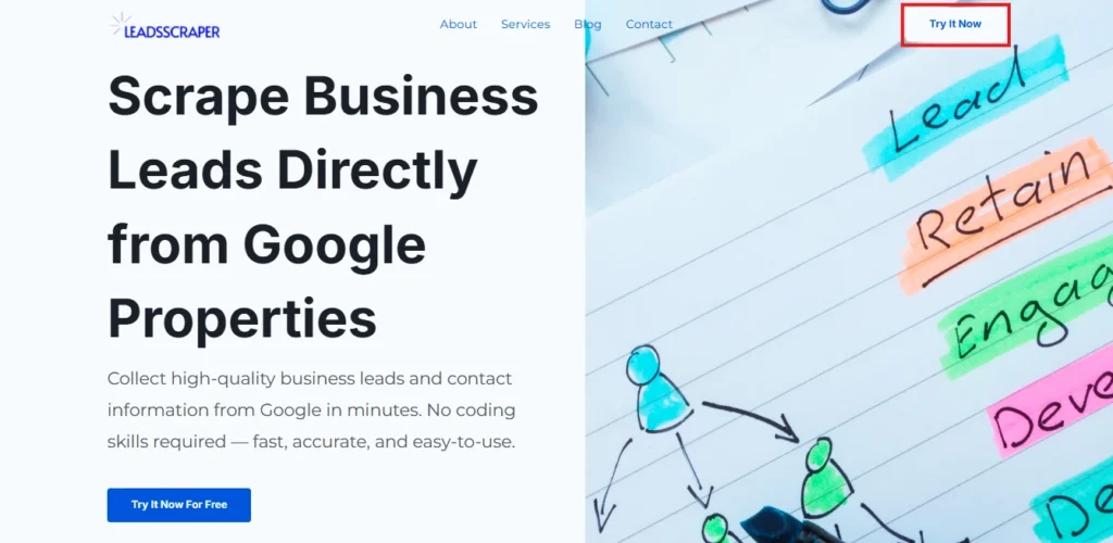 Visit the Leadsscraper Website